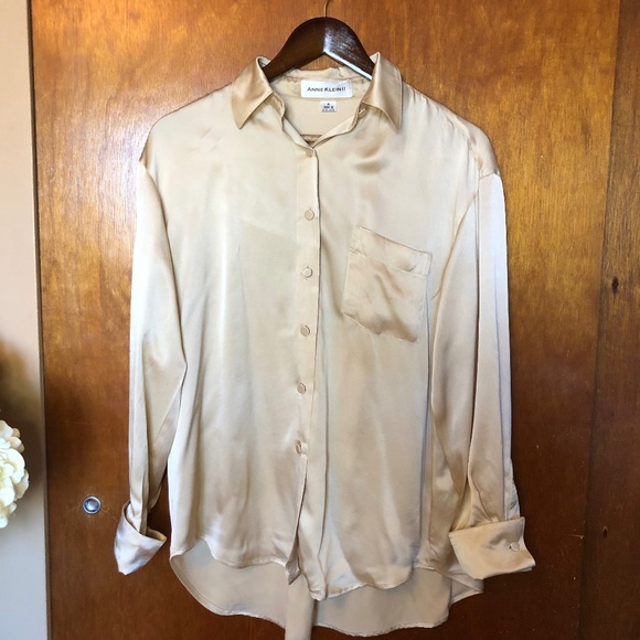 Ann Klein II 100% Silk Blouse - Picture 1 of 5